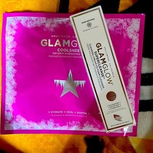 Glamglow super cleanse cream to foam cleanser & coolsheet hydrating mask
